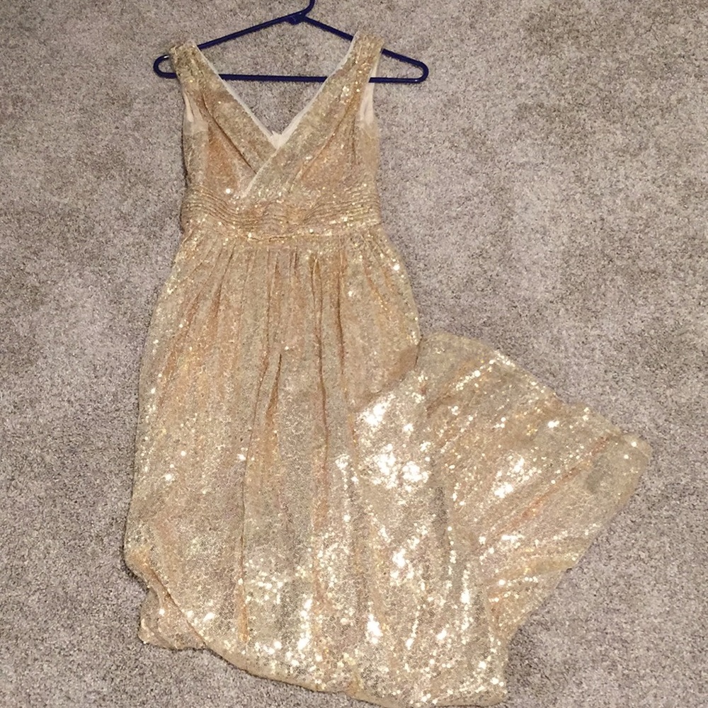 Amazon Gold Sequins Gown